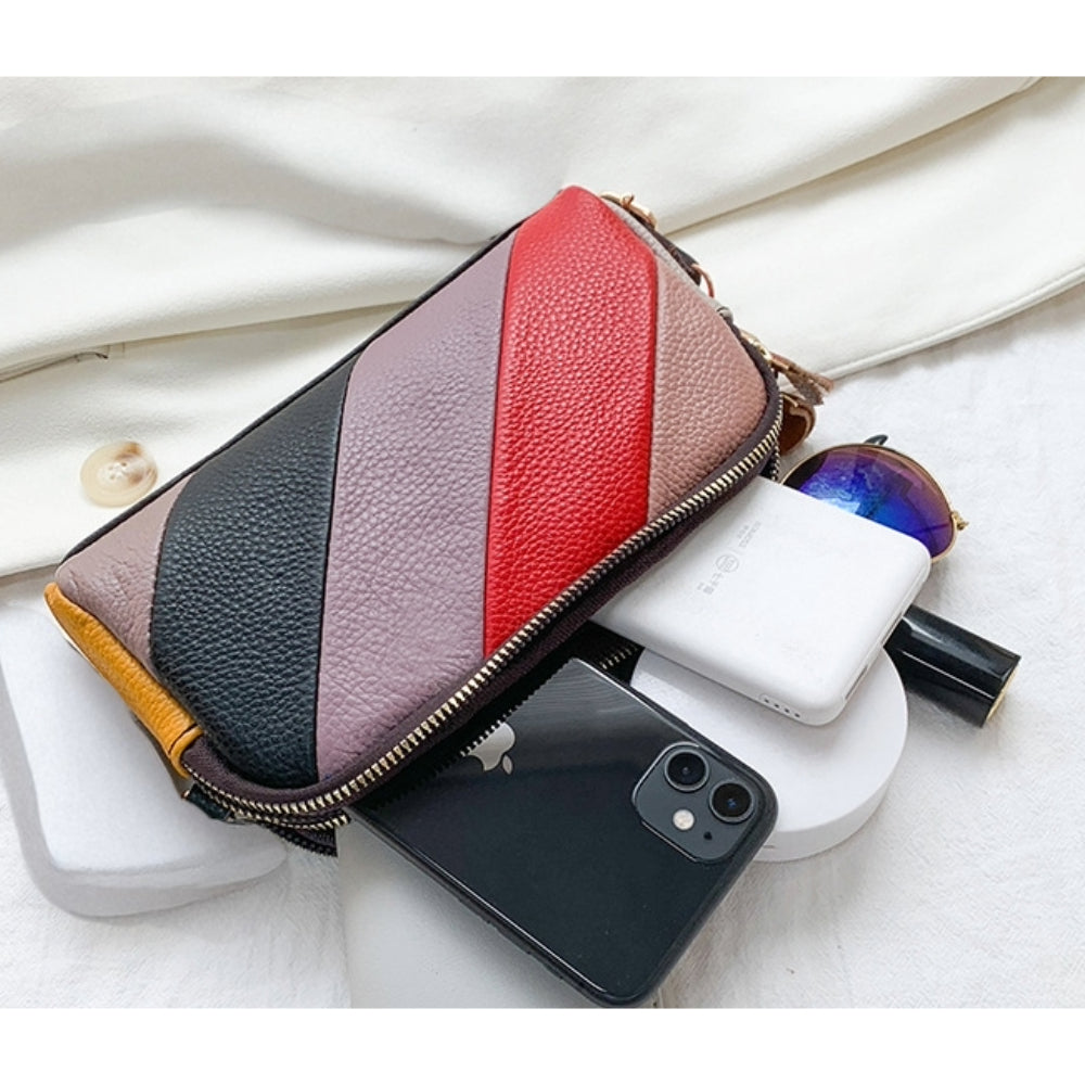 Siena Colorblock Leather Crossbody Bag