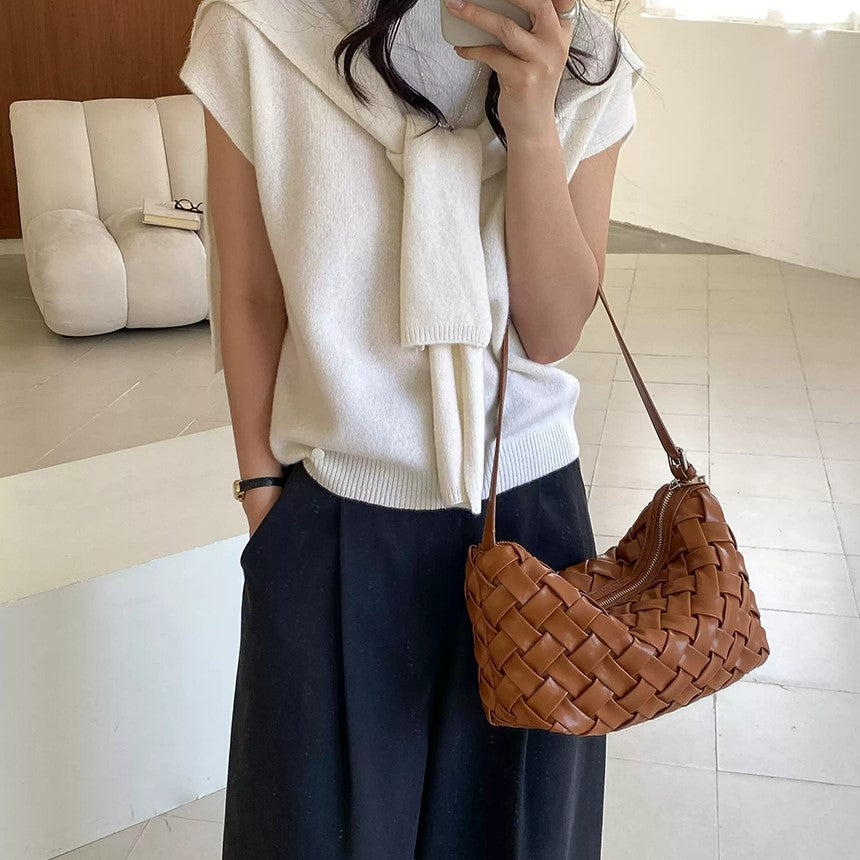 Bianca Woven Shoulder Bag