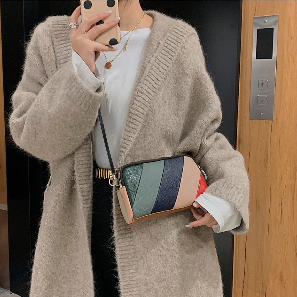 Siena Colorblock Leather Crossbody Bag