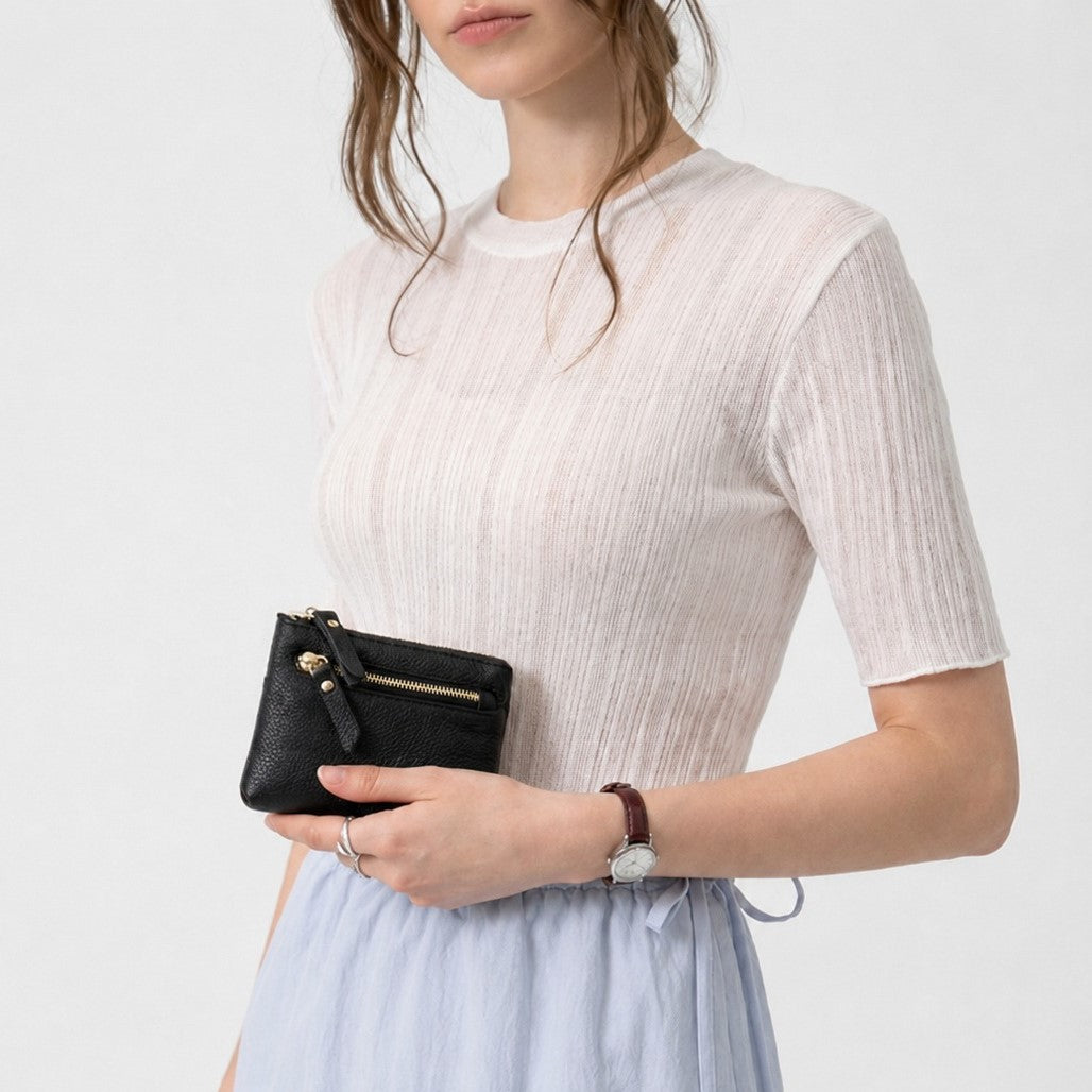 Mila Leather Card Holder Wallet