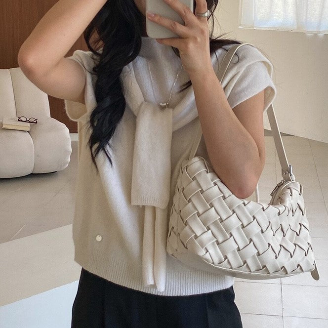 Bianca Woven Shoulder Bag