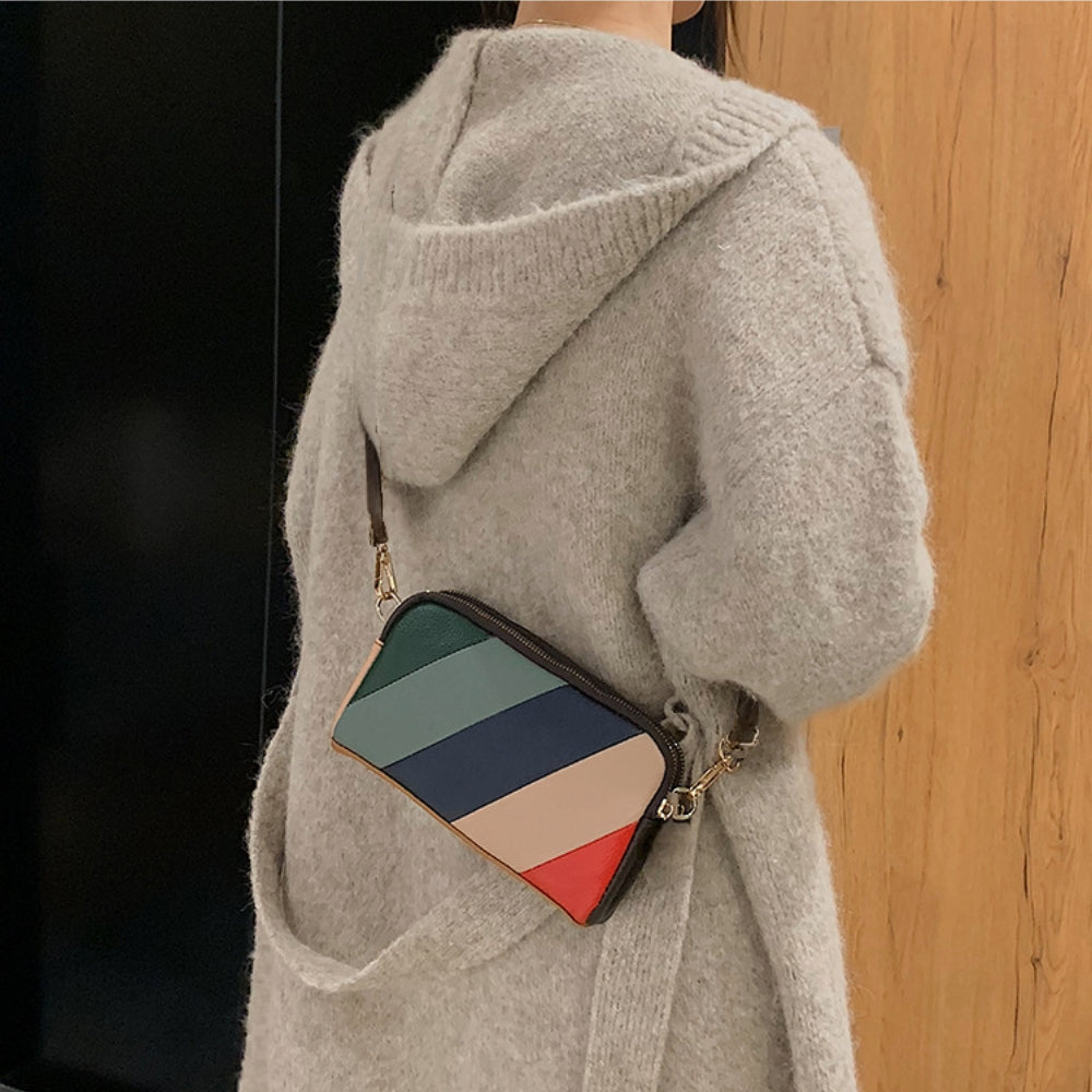 Siena Colorblock Leather Crossbody Bag