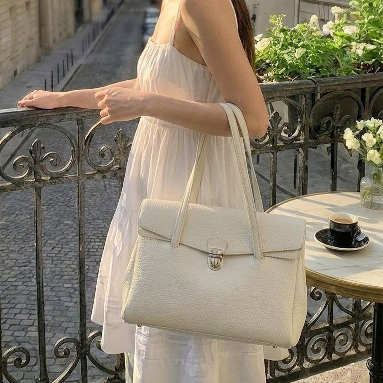 Elena Buckled Shoulder Bag