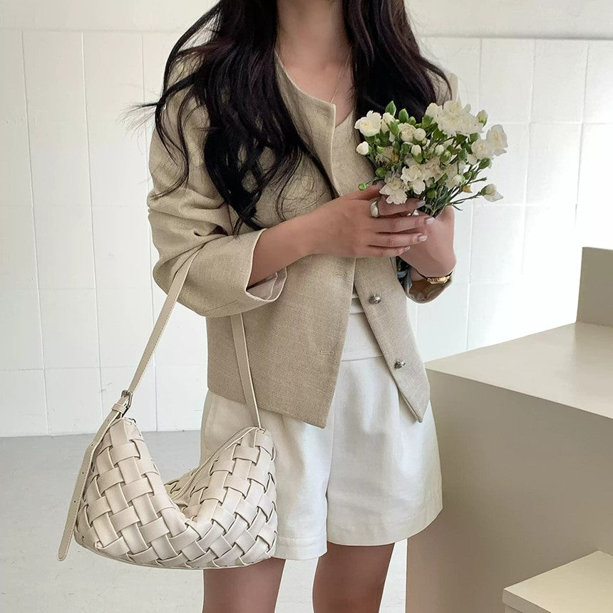 Bianca Woven Shoulder Bag