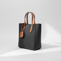 Noelle Leather Bucket Tote Bag