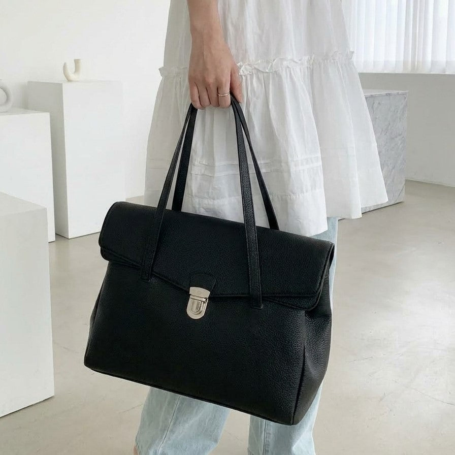 Elena Buckled Shoulder Bag