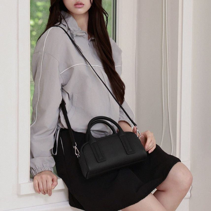 Noa Leather Mini Bowler Bag