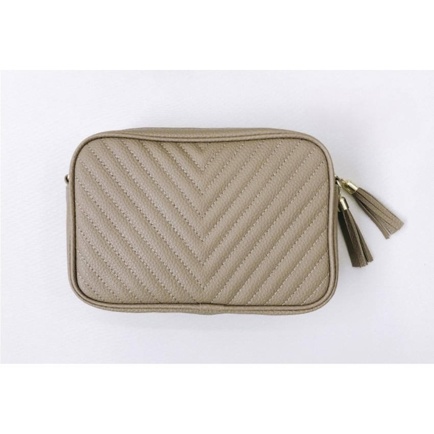 Lian Quilted Tassel Crossbody Bag