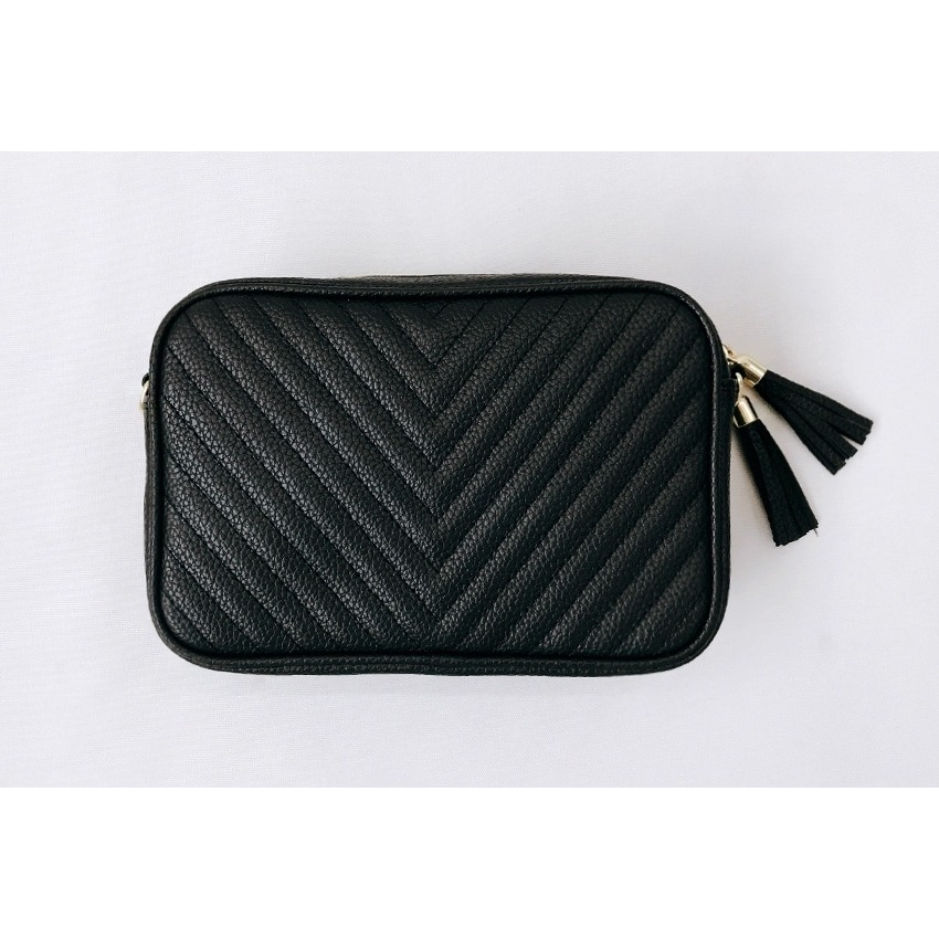Lian Quilted Tassel Crossbody Bag