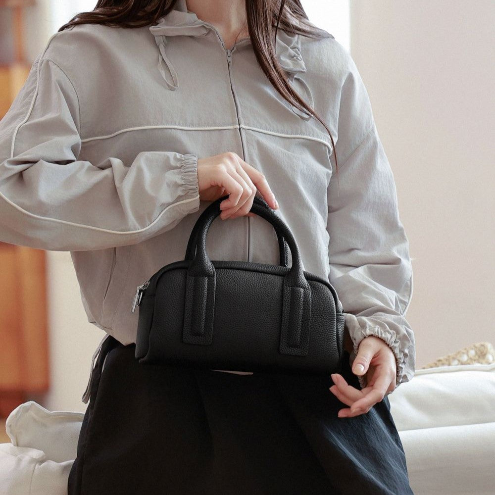 Noa Leather Mini Bowler Bag