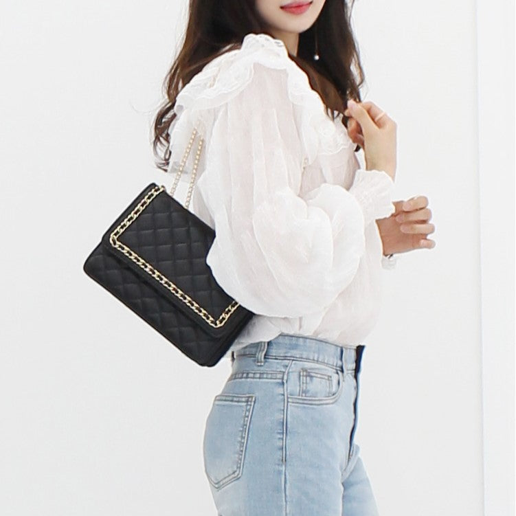 Camille Quilted Chain Bag