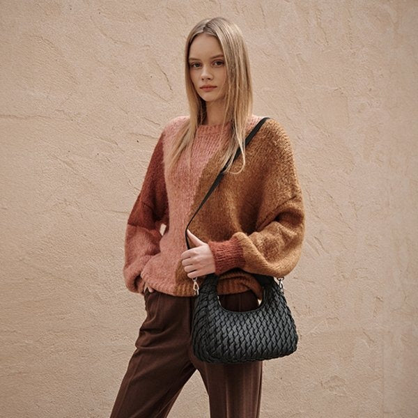 Pauline Woven Hobo Bag
