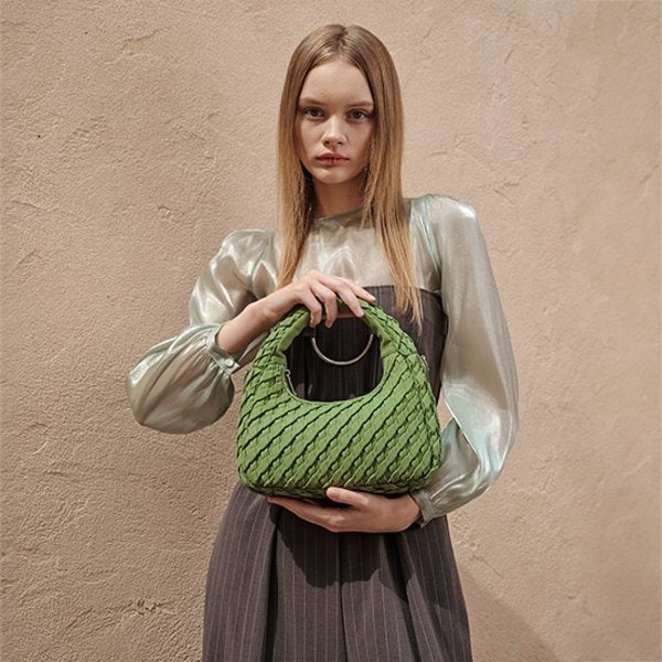 Pauline Woven Hobo Bag