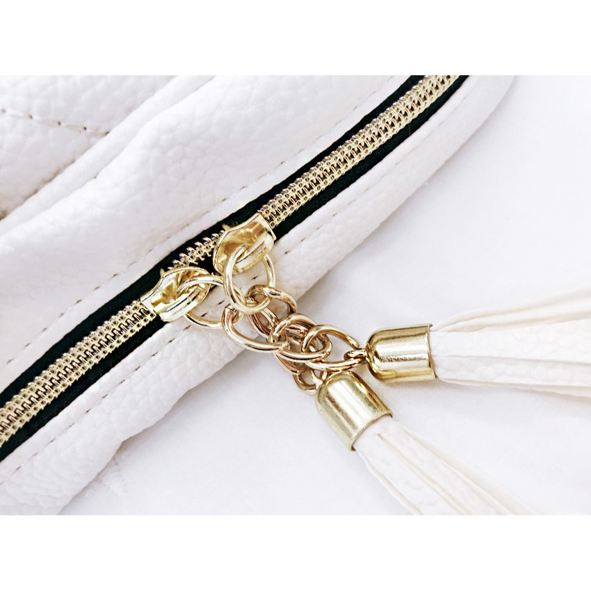 Lian Quilted Tassel Crossbody Bag